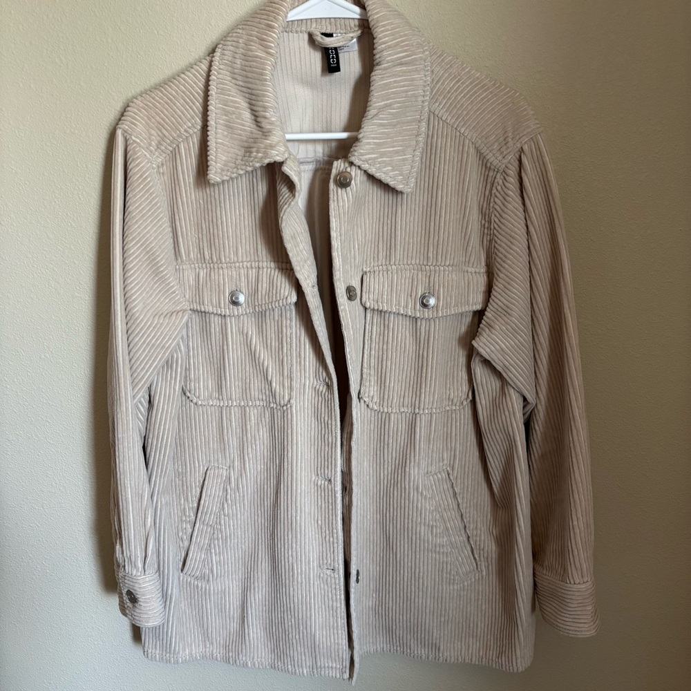 H&M Cream Corduroy Jacket
